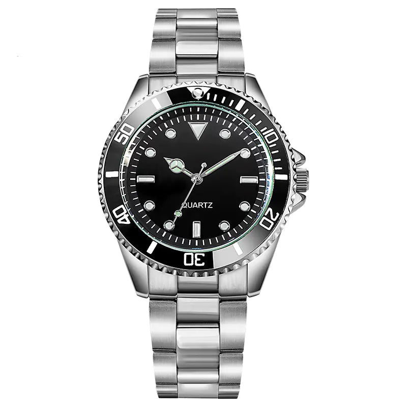 Stylish Men's Quartz Watch with Steel Band