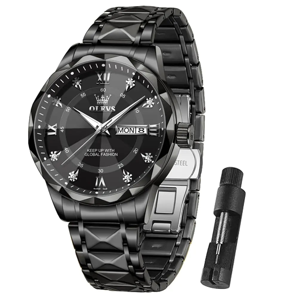 Classic Analog Big Wrist Watch