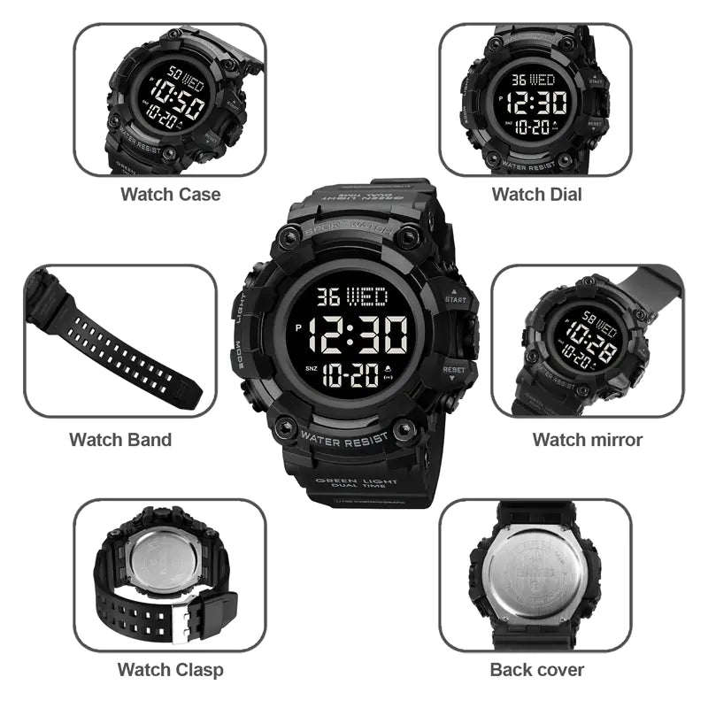 Outdoor Sports Multi-Function Electronic Watch