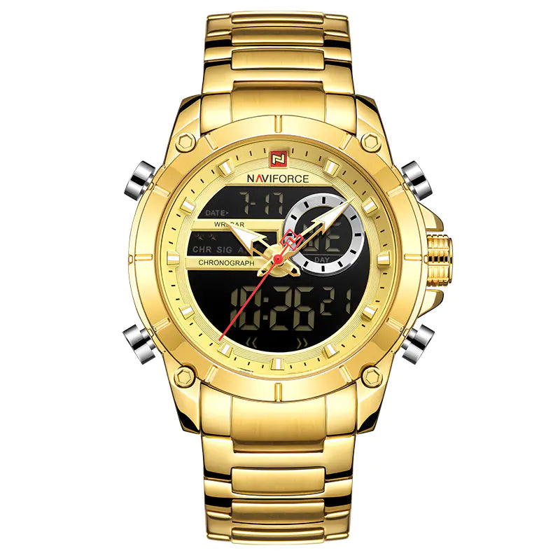 Quartz Watch with Steel Band