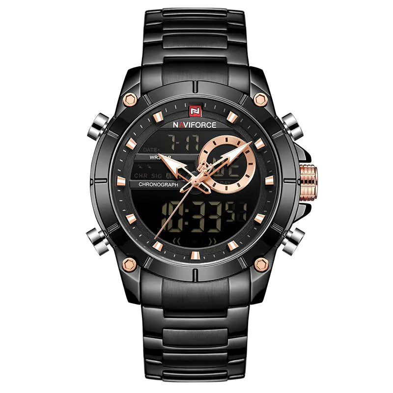 Quartz Watch with Steel Band
