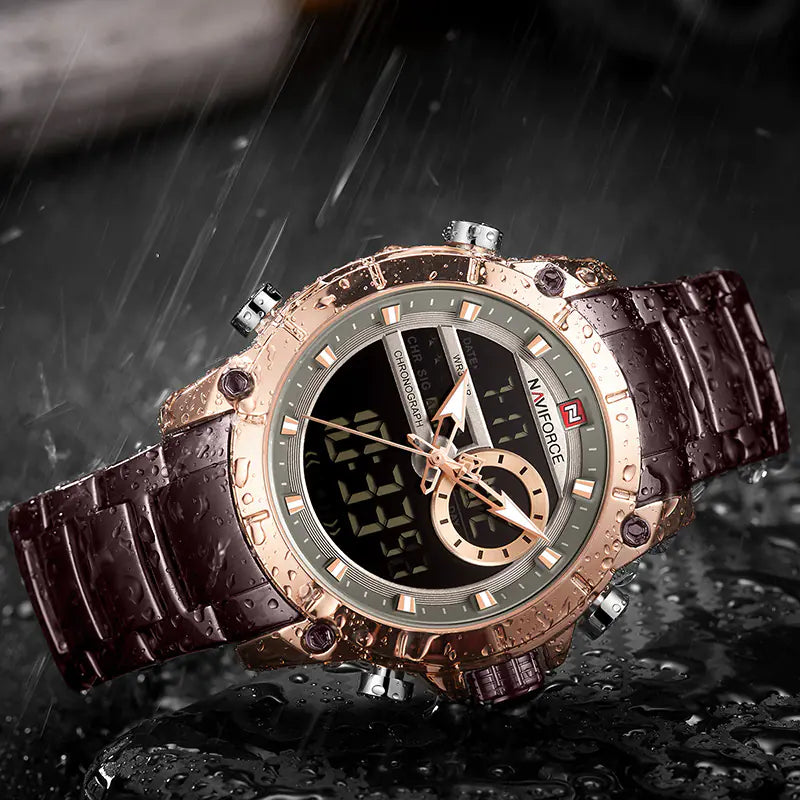 Quartz Watch with Steel Band