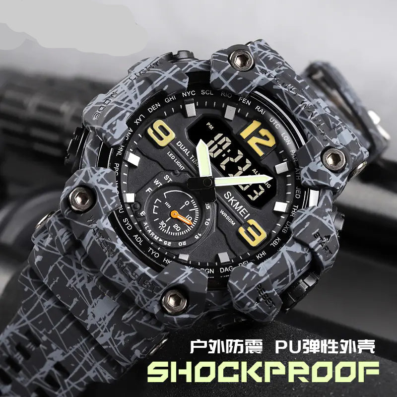 Dual Display Sports Watch for Men