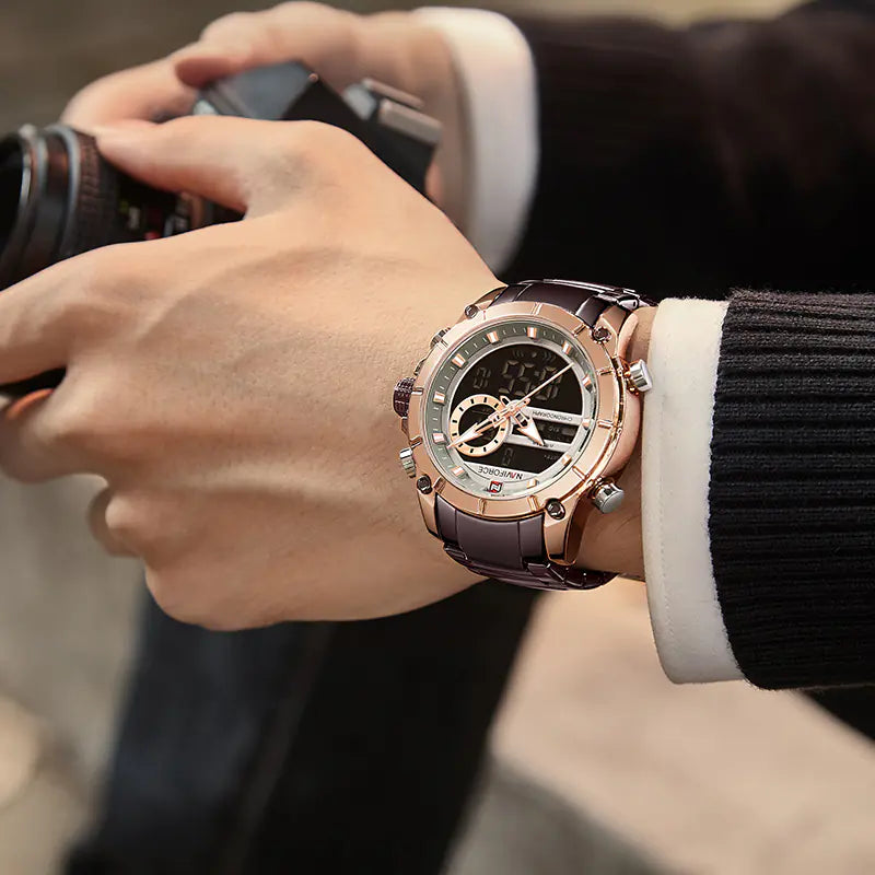 Quartz Watch with Steel Band