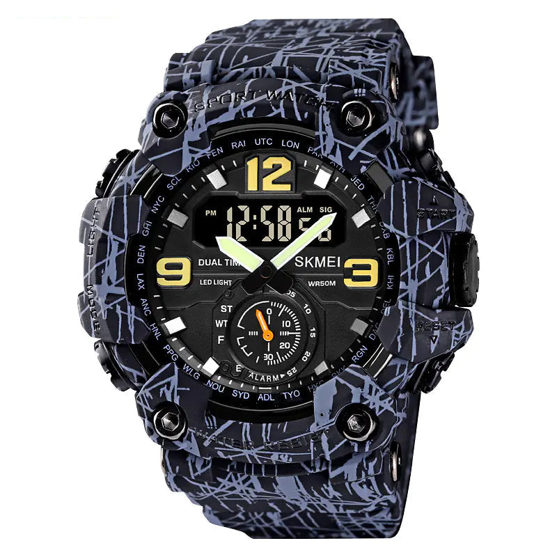Dual Display Sports Watch for Men