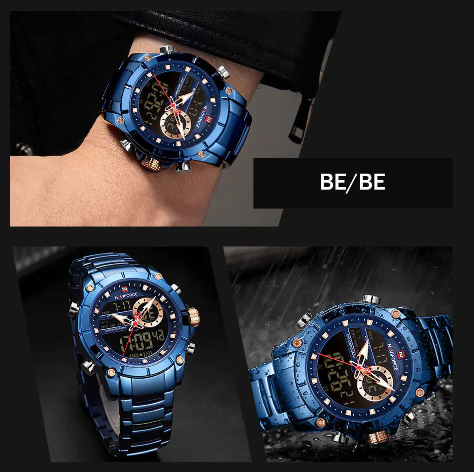 Quartz Watch with Steel Band
