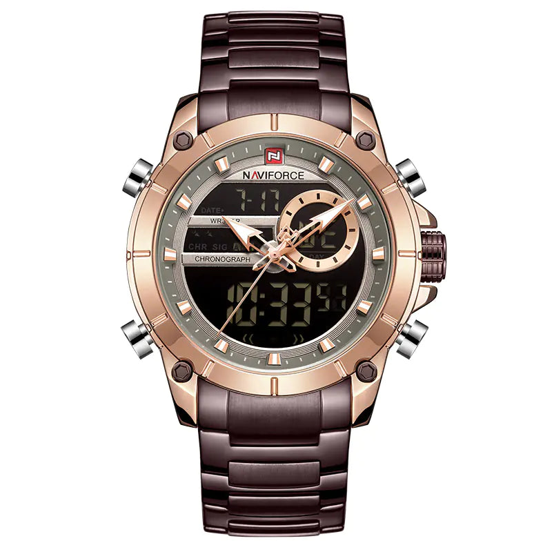 Quartz Watch with Steel Band