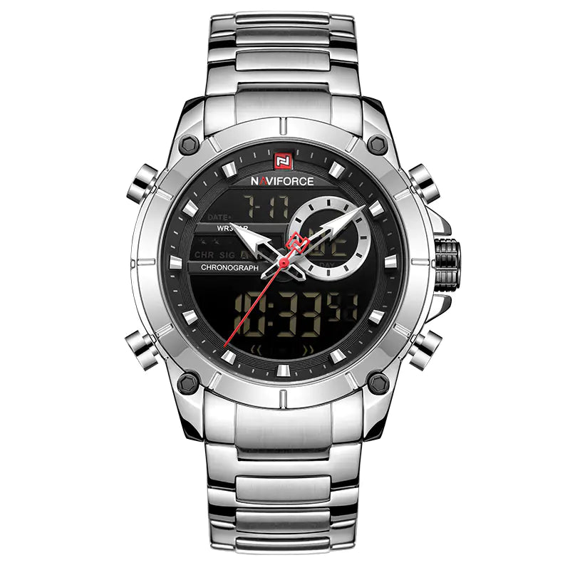 Quartz Watch with Steel Band