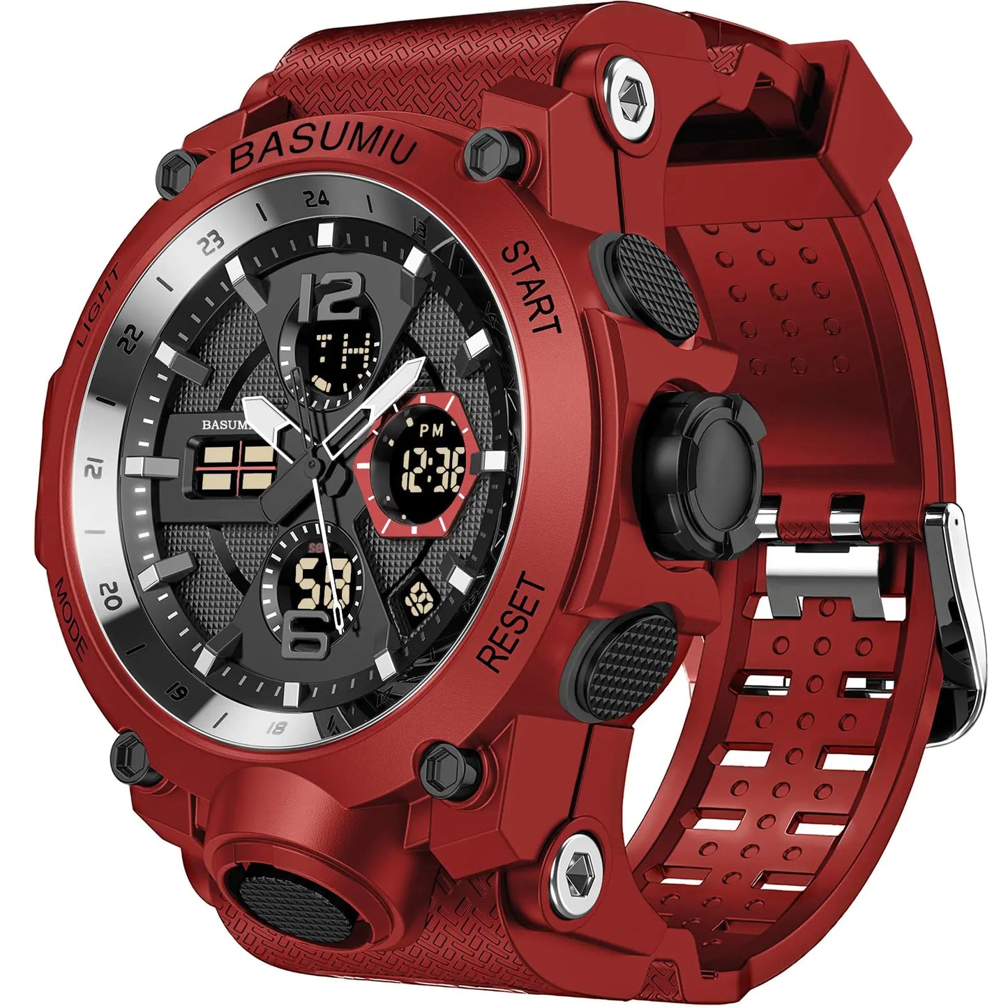 Analog Digital Tactical Military Watch