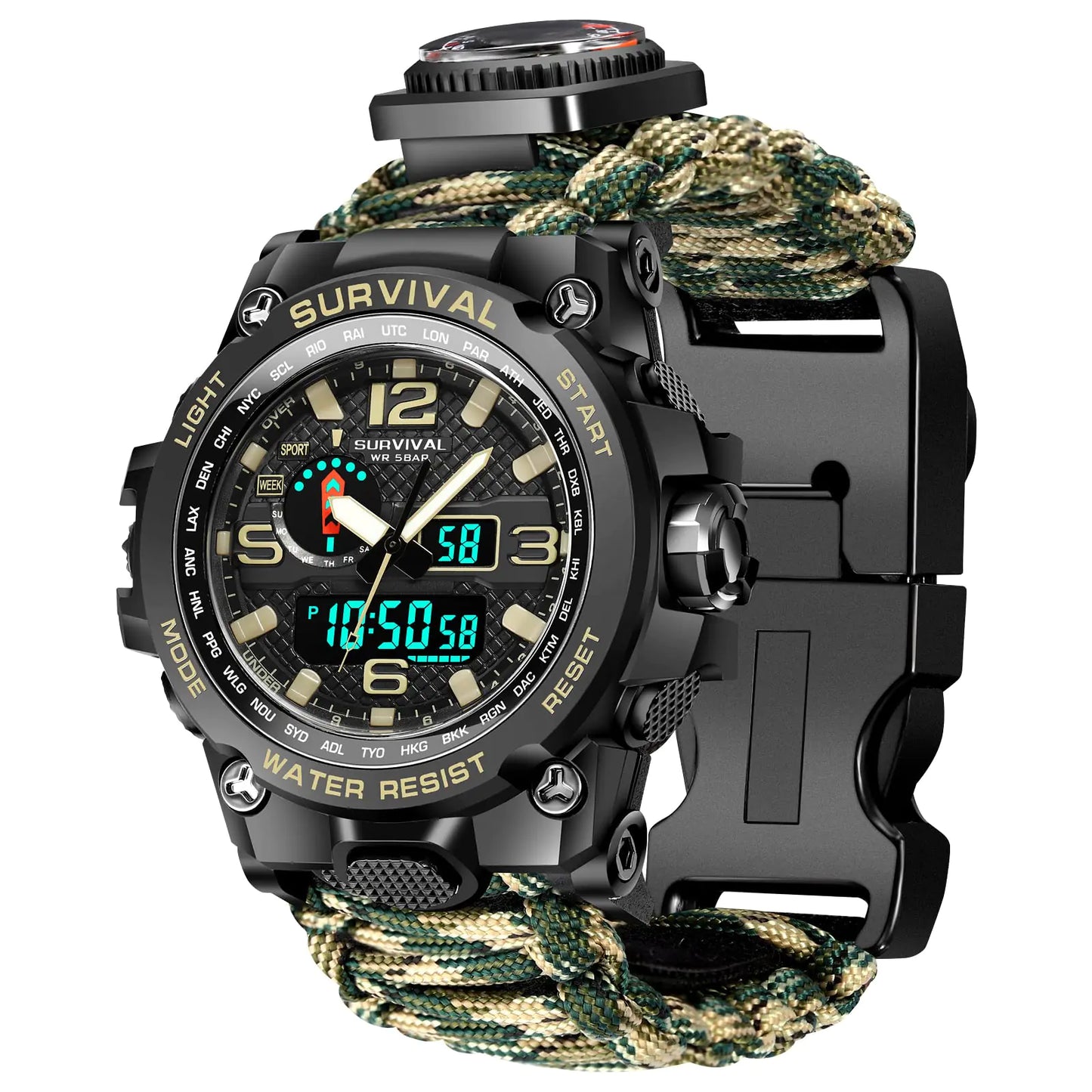 23-in-1 Military Tactical Watch for Men