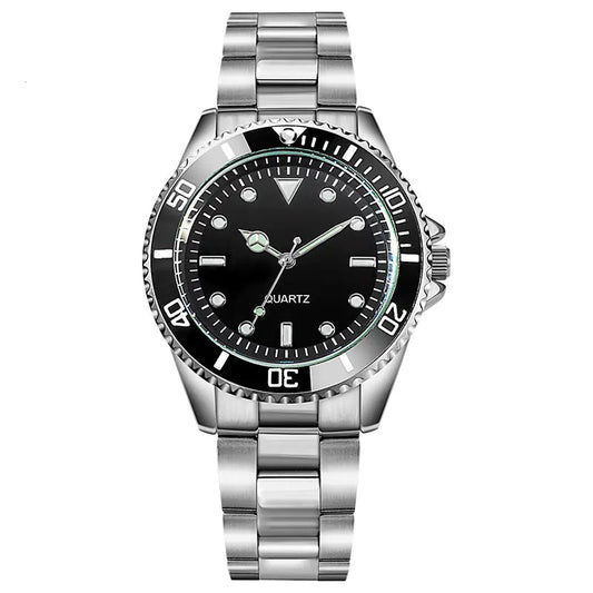 Stylish Men's Quartz Watch with Steel Band