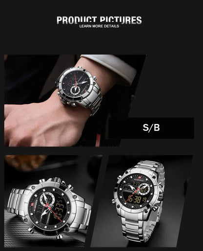 Quartz Watch with Steel Band