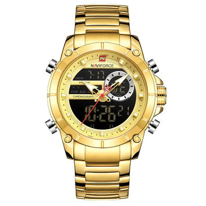 Quartz Watch with Steel Band