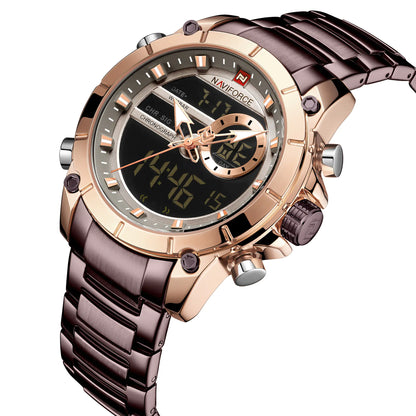 Quartz Watch with Steel Band