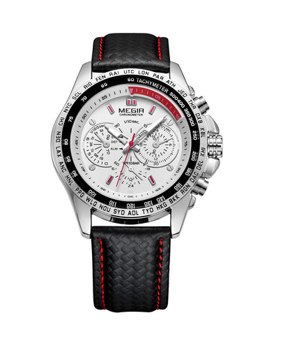 Luminous Three-Eyed Sports Watch for Men