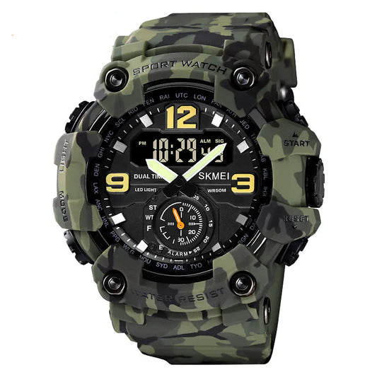 Dual Display Sports Watch for Men